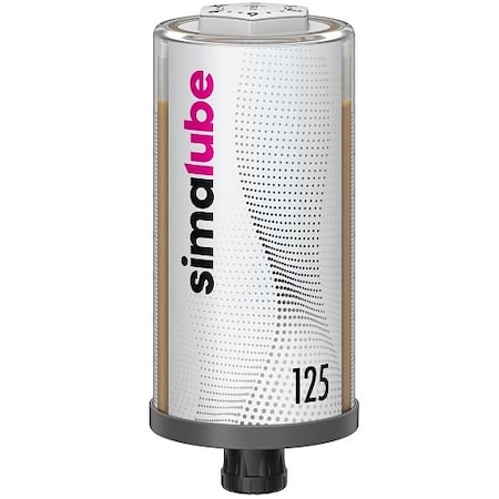 Simalube Single Point Lubricator, Gas Powered Type, Electrochemical Drive Mechanism, 1/4 in. RC SL01-125